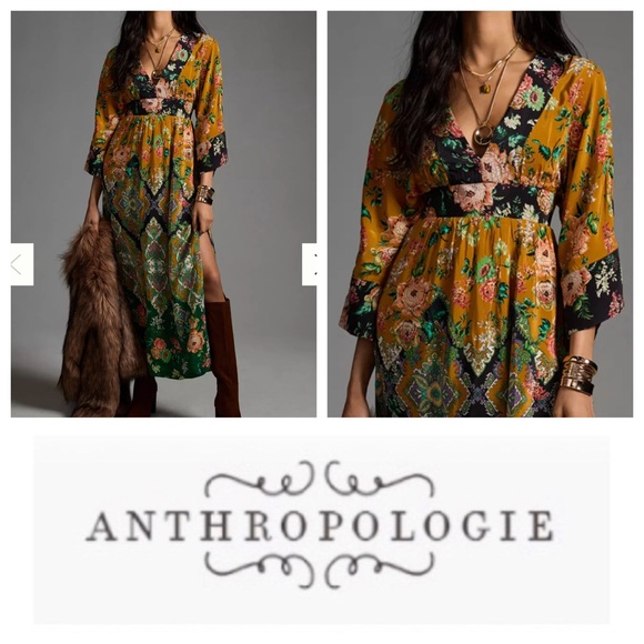Anthropologie Floral Maxi Dress - Multicolor - Picture 6 of 12
